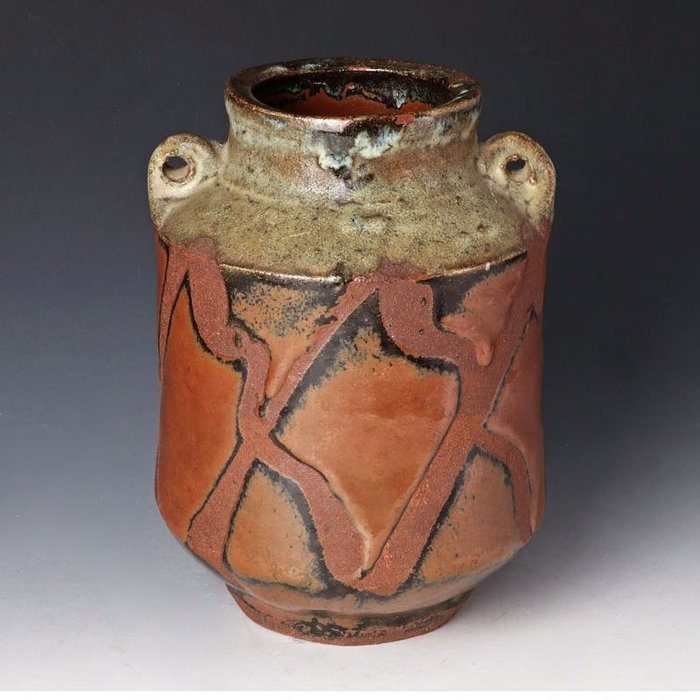 Hamada Shoji — Kakiyu Nukie Vase (Sold)