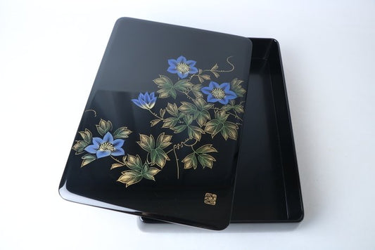 The finest Chinkin Wajima Lacquer writing box (Fumibako) (Sold)