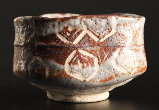 Arakawa Toyozo — Nezumi-Shino Tea Bowl (Sold)