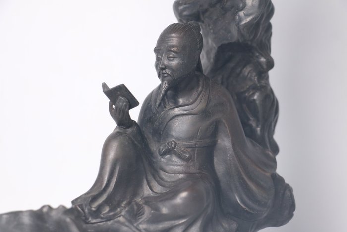 Maeda Shōun — Ancient Bronze Sage Figure — Sencha Tea Ceremony Ornament (Sold)