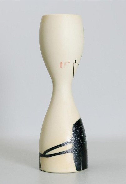 Motonaga Sadamasa × Sakaki Bakuzan — Cylindrical Vase, Rare Collaboration (Sold)