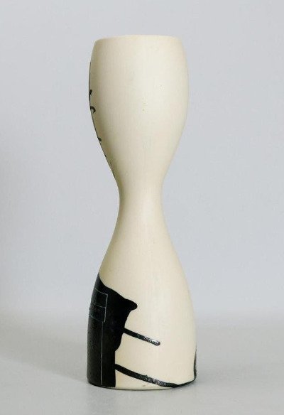 Motonaga Sadamasa × Sakaki Bakuzan — Cylindrical Vase, Rare Collaboration (Sold)