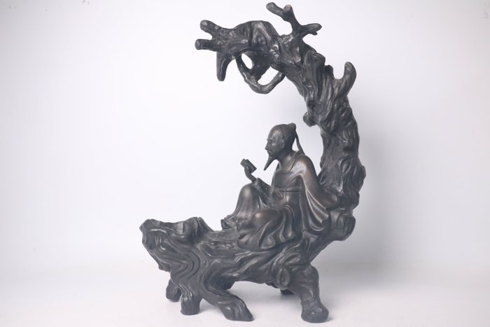 Maeda Shōun — Ancient Bronze Sage Figure — Sencha Tea Ceremony Ornament (Sold)