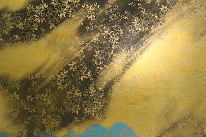 Imai Toshimitsu — 'Golden Leaves', Hand-Signed Silkscreen (46/98) (Sold)