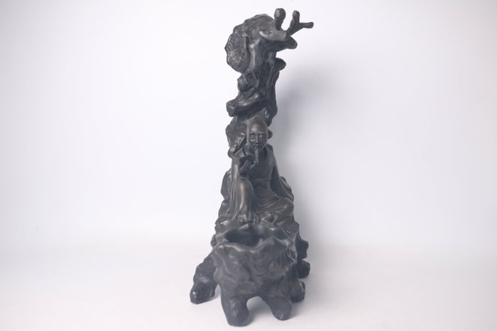 Maeda Shōun — Ancient Bronze Sage Figure — Sencha Tea Ceremony Ornament (Sold)