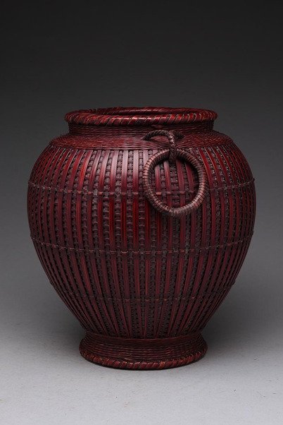 Hanakago with Suspended Ring and Dual Handles (Sold)