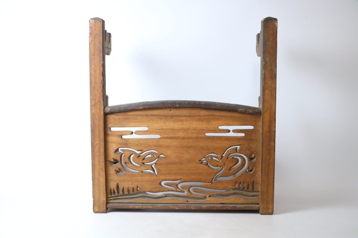 traditional Japanese sword hanger with intricate openwork carvings (Sold)