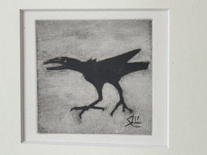 Kayama Matazo — 'Four Crows', Etchings from the 1990s (Sold)
