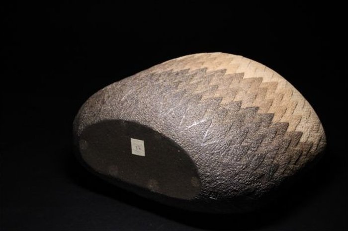 Mihara Ken — Cedar-Grain Yakishime Flower Vessel (Sold)