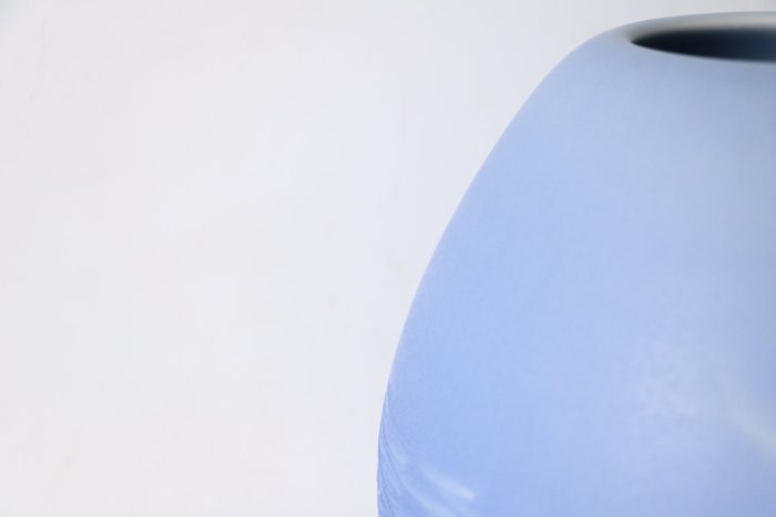 Ishibashi Yushi — Carved and Coloured Celadon Vase — Saikoku Seiji (Sold)