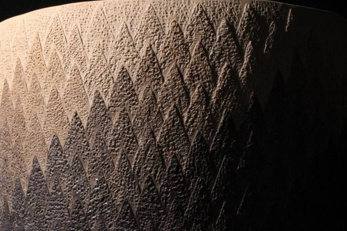 Mihara Ken — Cedar-Grain Yakishime Flower Vessel (Sold)